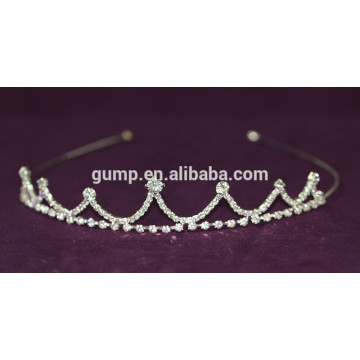 Novo Atacado De Casamento Elegante Headware Brilhante Cristal Tiara Bridal Crown